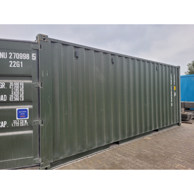 Kontener morski 20DV nowy (One Way) 2024   RAL 6007